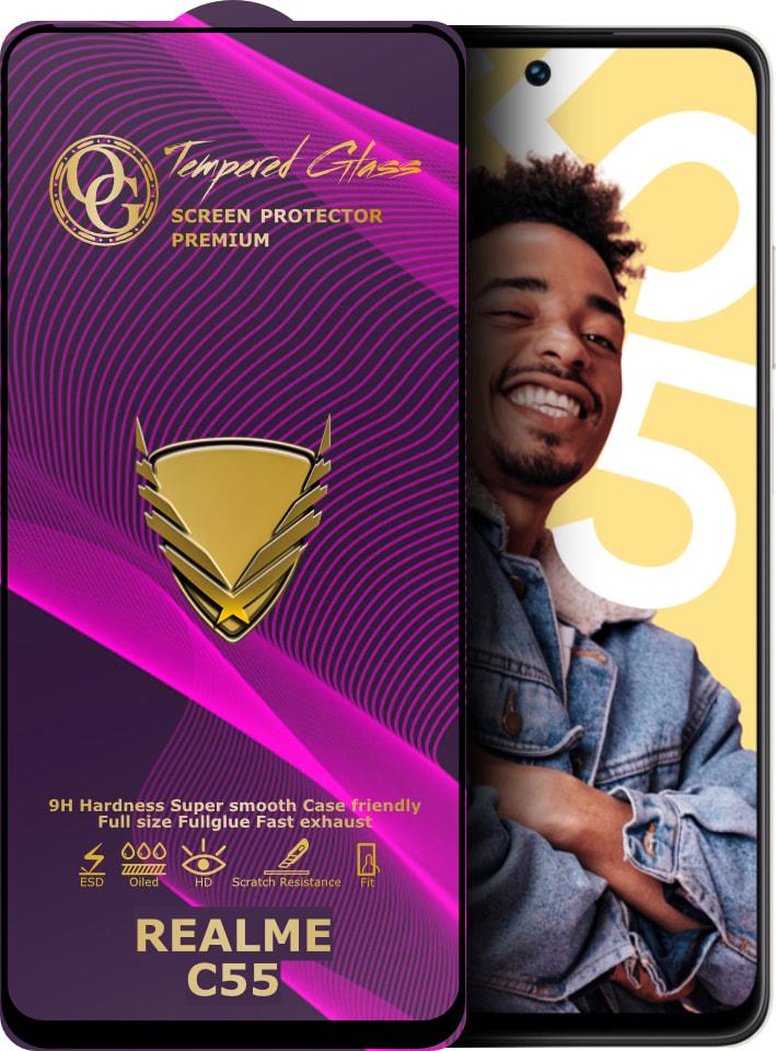Защитное стекло GoldenArmor Realme C55 (Full Glue) (34700)