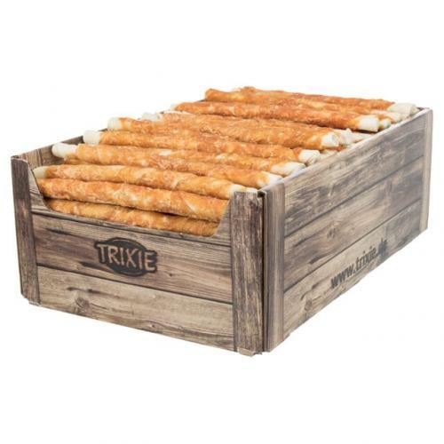 Лакомство для собак Trixie Denta Fun Палочки для чистки зубов с курицей 28 см 80 г 100 шт.
