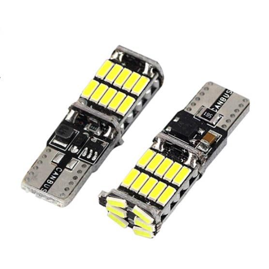 Автомобільні лампи LED комплект з обманкою T10 W5W 26 SMD 4014 Canbus Біле світло (534302) Автомобільні лампи LED комплект з обманкою T10 W5W 26 SMD 4014 Canbus Біле світло (534302)