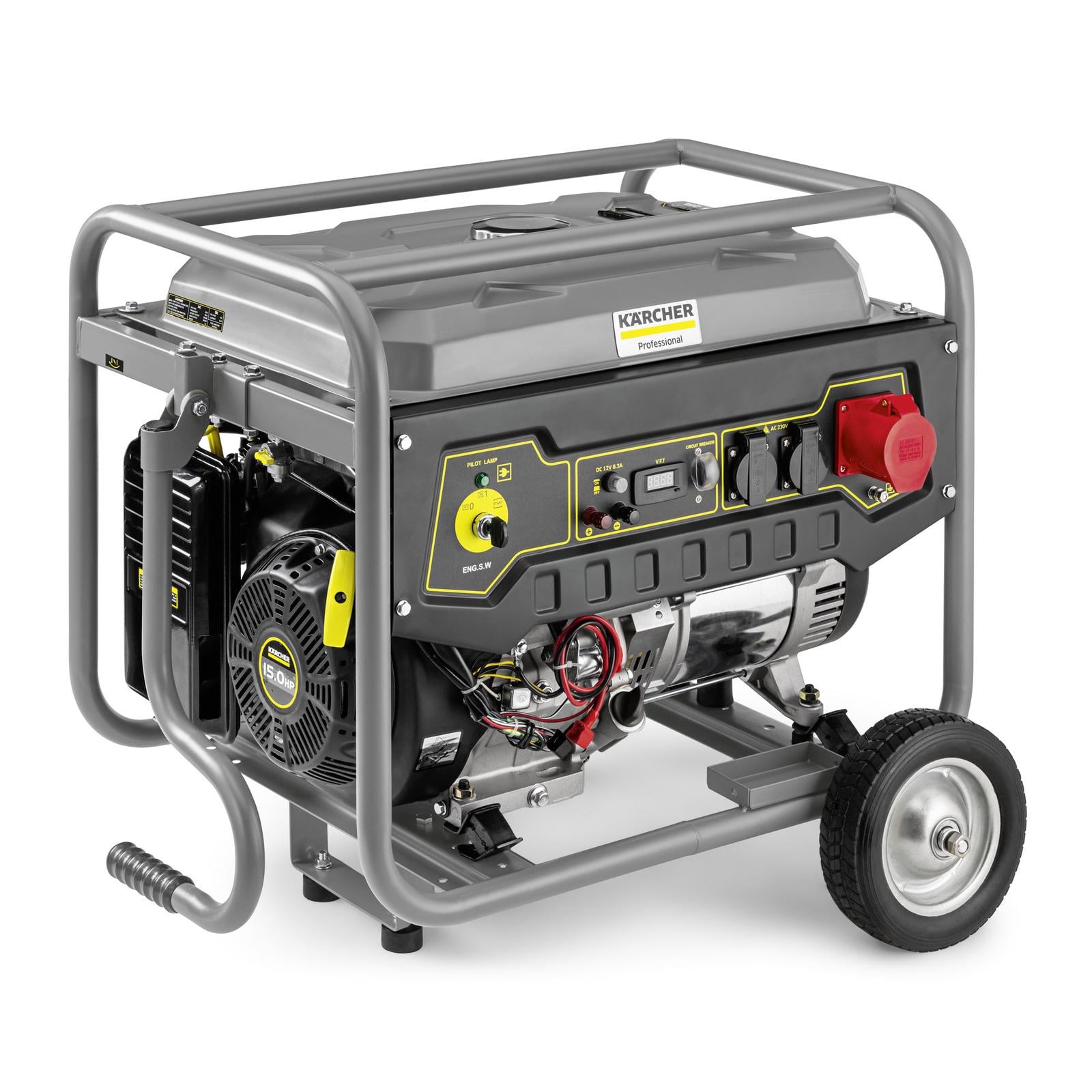 Генератор бензиновый трехфазный Karcher PGG 8/3 25л 7.5кВт AVR электростарт Генератор бензиновый трехфазный Karcher PGG 8/3 25л 7.5кВт AVR электростарт