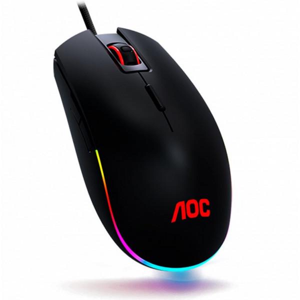 Мышь AOC AGM500 RGB PMW3325 Черный (GM500DRBE)