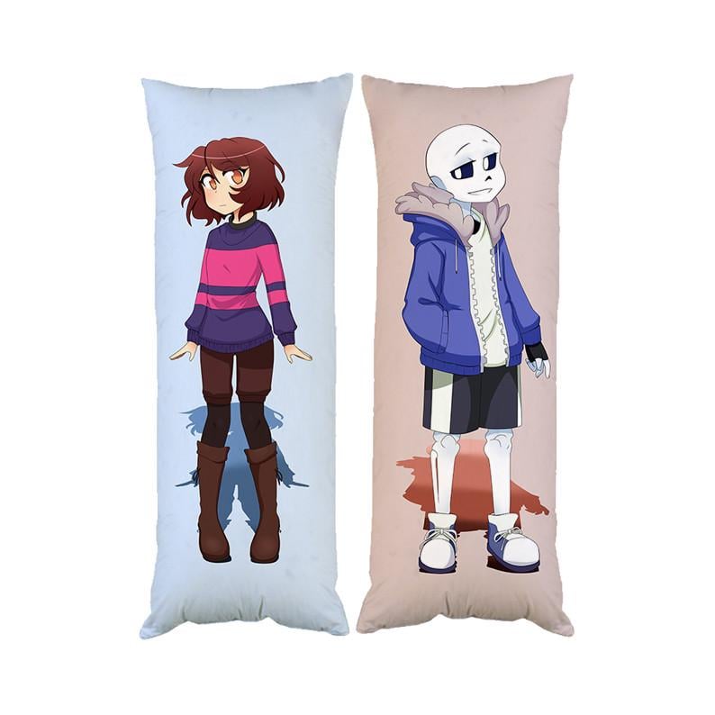 Подушка дакимакура Санс Андертейл Undertale декоративная ростовая для обнимания 30x60 см (1834003601)