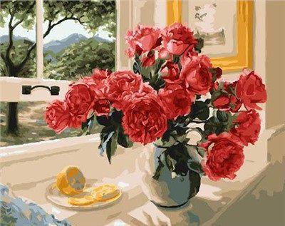 Картина по номерам Brushme "Лимонный акцент красных" (GX23853)