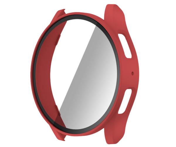 Чехол с защитным стеклом Protective Cover with Glass для Samsung Galaxy Watch 7 44 мм Красный Чехол с защитным стеклом Protective Cover with Glass для Samsung Galaxy Watch 7 44 мм Красный