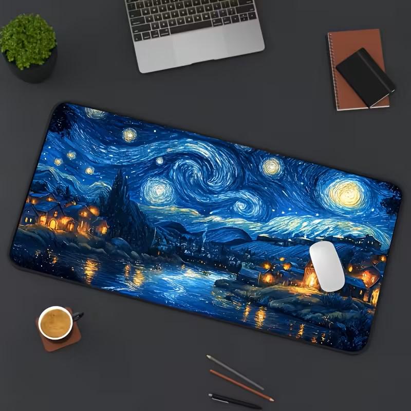 Коврик геймерский резиновый Van Gogh Starry Night XL 30x70 см (VG-SN-3070) - фото 6 Коврик геймерский резиновый Van Gogh Starry Night XL 30x70 см (VG-SN-3070) - фото 6