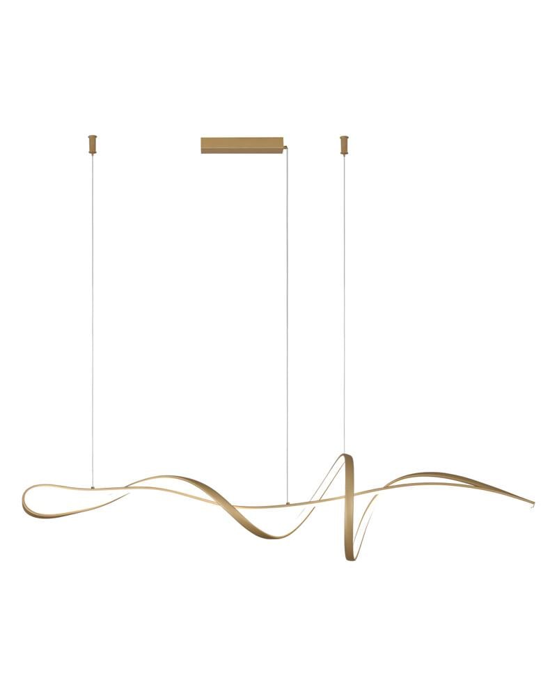 Люстра Italux PND-23523-GD Mila LED 1x40W 3000K-6000K 3700Lm IP20 Золотой (27472006)