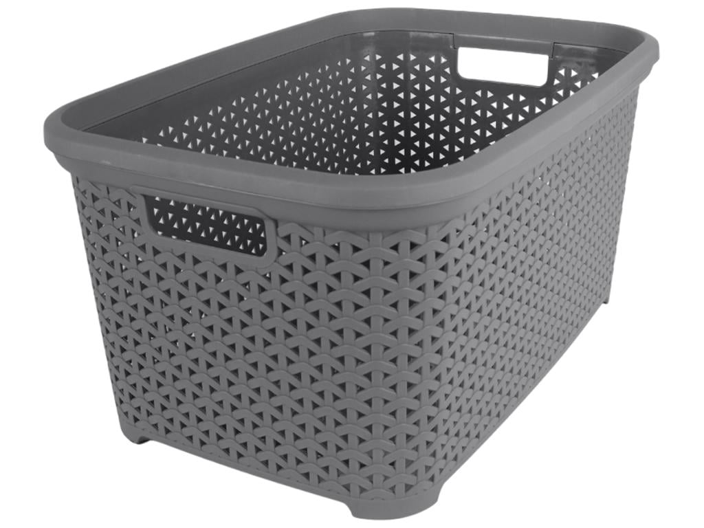 Корзина без крышки с рамкой Diomedea 35 л Серый (MDI-K3-130)
