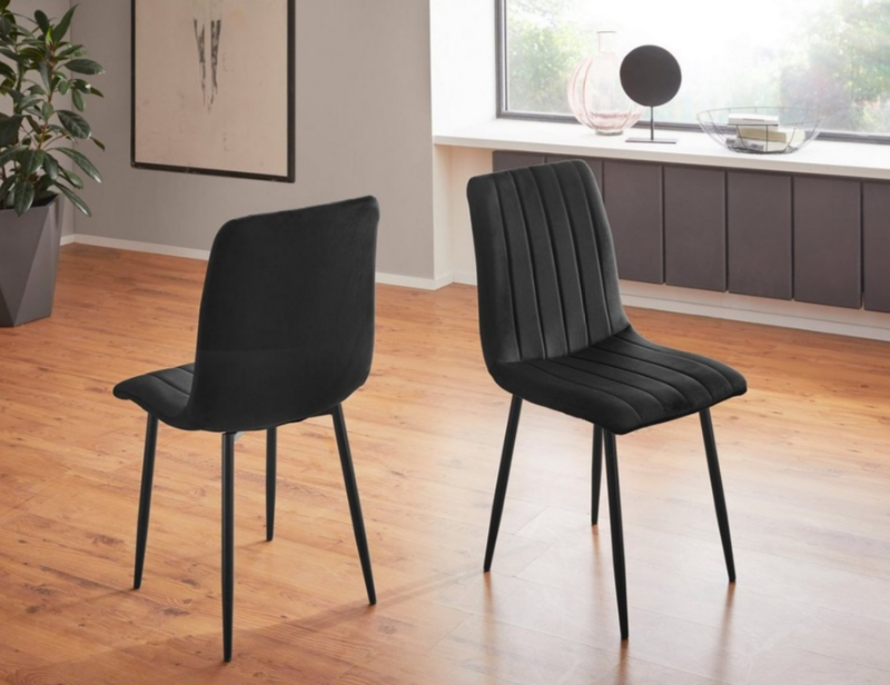 Стул кухонный Intarsio ETHAN велюр Черный (ETHAN19-2) - фото 13 Стул кухонный Intarsio ETHAN велюр Черный (ETHAN19-2) - фото 13