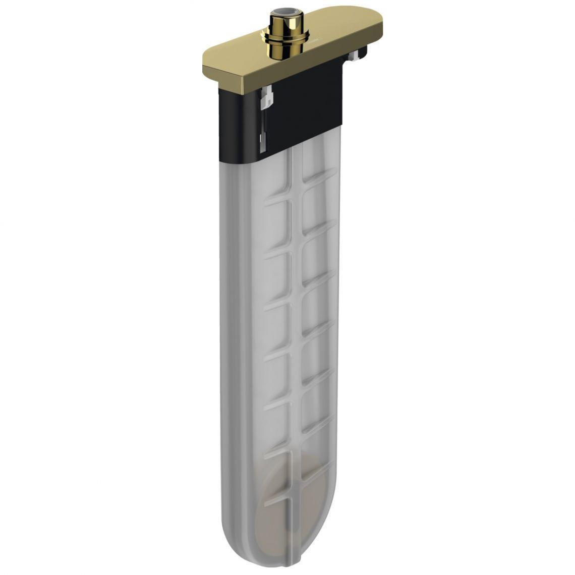 Часть смесителя наружная для ванны и душа Hansgrohe SBox Square 1,45 м Polished Gold Optic (28010990)