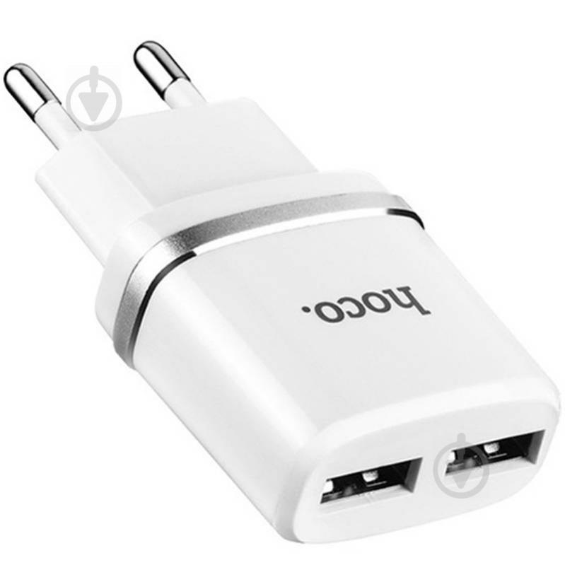 СЗУ Hoco C12 Dual USB Charger 2.4A (Белый) 482461 СЗУ Hoco C12 Dual USB Charger 2.4A (Белый) 482461