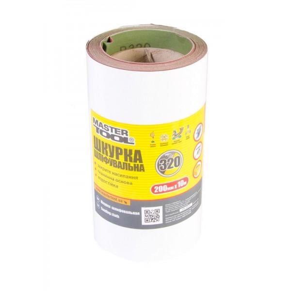 Шкурка шлифовальная MasterTool GM на тканевой основе Р320 200 ммх10 м (08-2832)