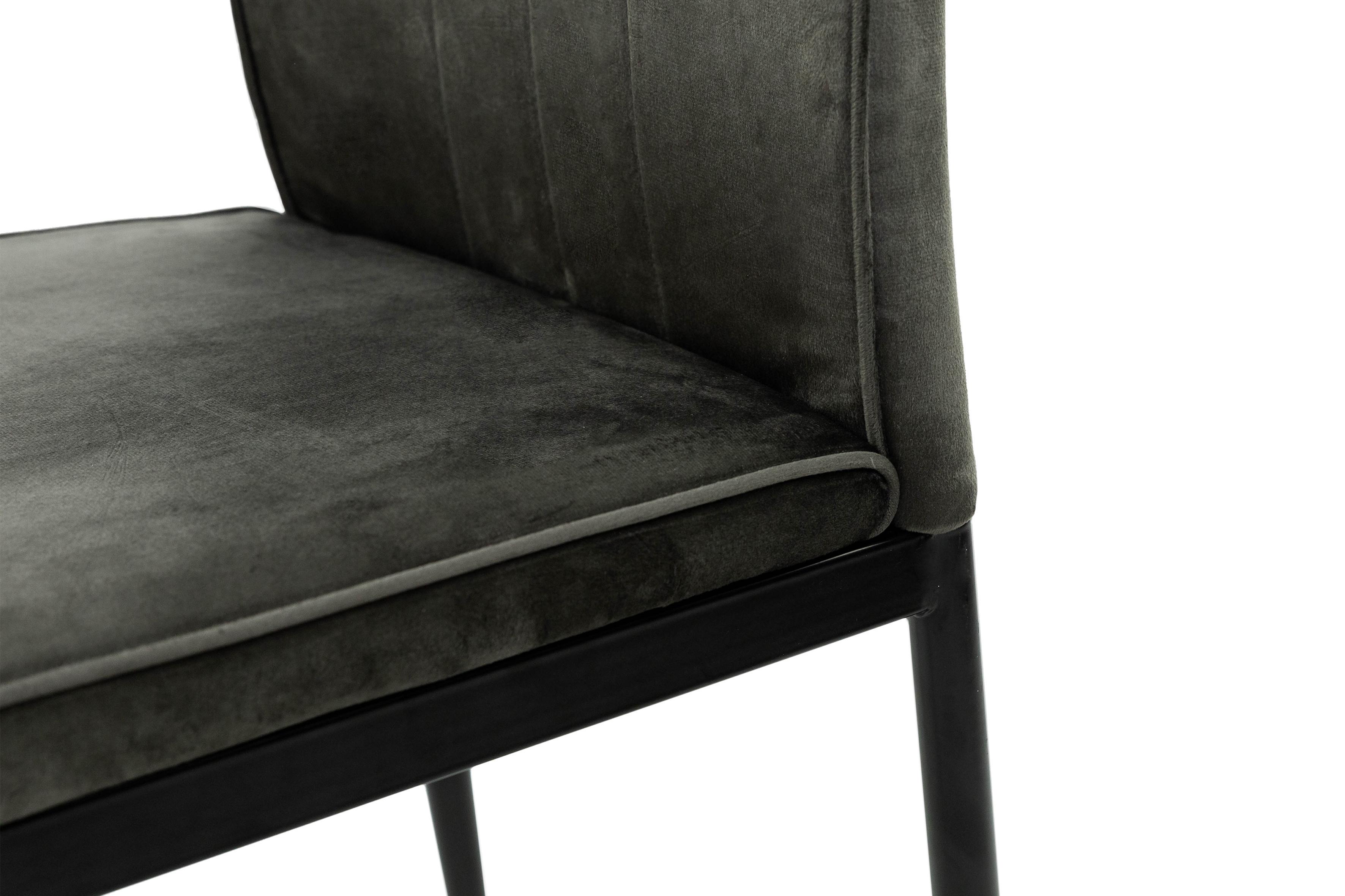 Стілець для кухні та вітальні ГРЕЙС Річь 410х970х400 мм Чорний/Графітовий (GAА0056270) - фото 6 Стілець для кухні та вітальні ГРЕЙС Річь 410х970х400 мм Чорний/Графітовий (GAА0056270) - фото 6