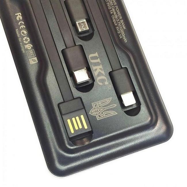 Повербанк UKC 8285 5 Вт 1 USB 10000 мА-ч Black (020414) - фото 4 Повербанк UKC 8285 5 Вт 1 USB 10000 мА-ч Black (020414) - фото 4