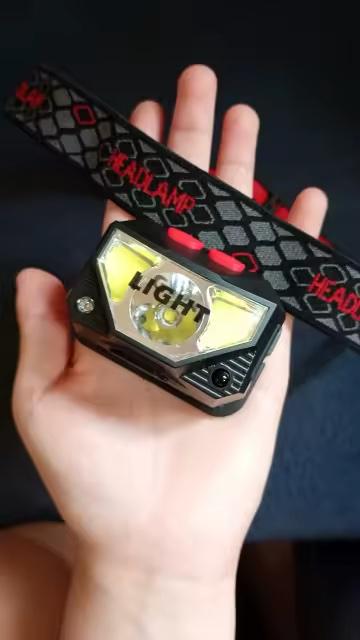 Ліхтар налобний з датчиком руху акумуляторний 8 режимів - фото 4