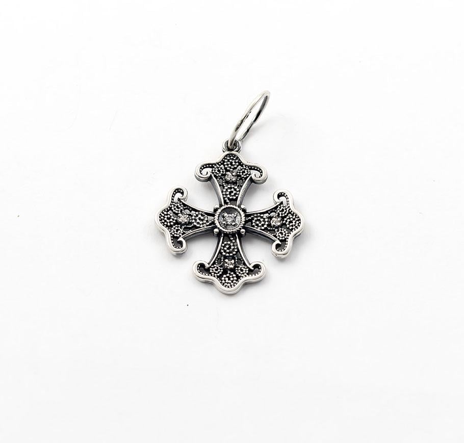 Кулон узорчатый крест Maxi Silver 9328 Мальтийский (89328)