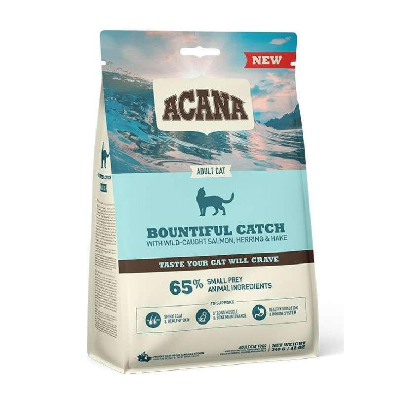 Корм сухий для котів ACANA Bountiful Catch з лососем, фореллю та оселедцем 340 г (11237070) Корм сухий для котів ACANA Bountiful Catch з лососем, фореллю та оселедцем 340 г (11237070)