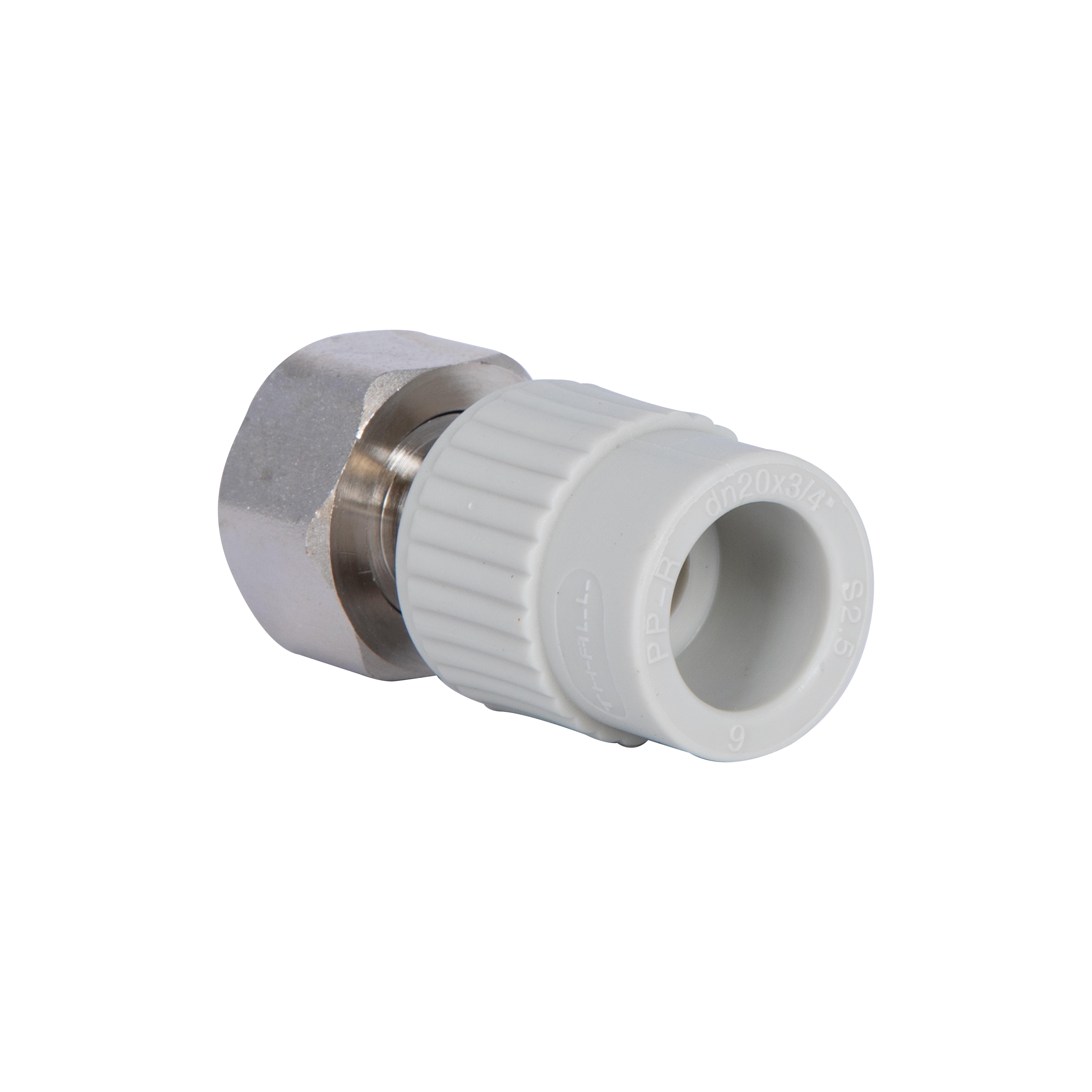 Муфта під євроконус PPR із накидною гайкою Thermo Alliance 20х3/4" ВР з латунним штоком - фото 7 Муфта під євроконус PPR із накидною гайкою Thermo Alliance 20х3/4" ВР з латунним штоком - фото 7