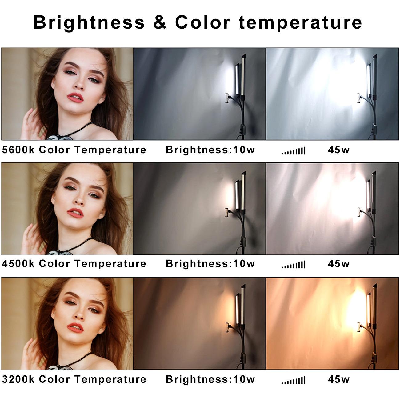 Led-лампа для селфи MULTIMEDIA X AL 45X двухрожковая для визажистов - фото 7