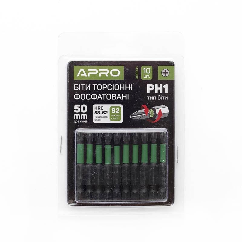Біта Apro ударна торсіонна РН1x50 мм 10 шт. (309031)