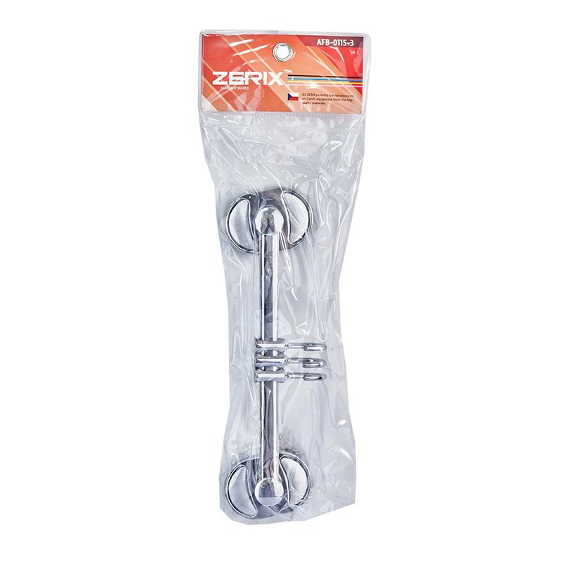 Планка-гачок Zerix AFB-0115-3 для потрійного рушника. - фото 5
