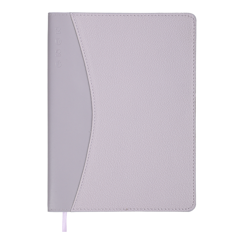 Дневник датированный на 2026 р. AURORA A5 искусственная кожа/поролон Сиреневый (BM.21115-26)