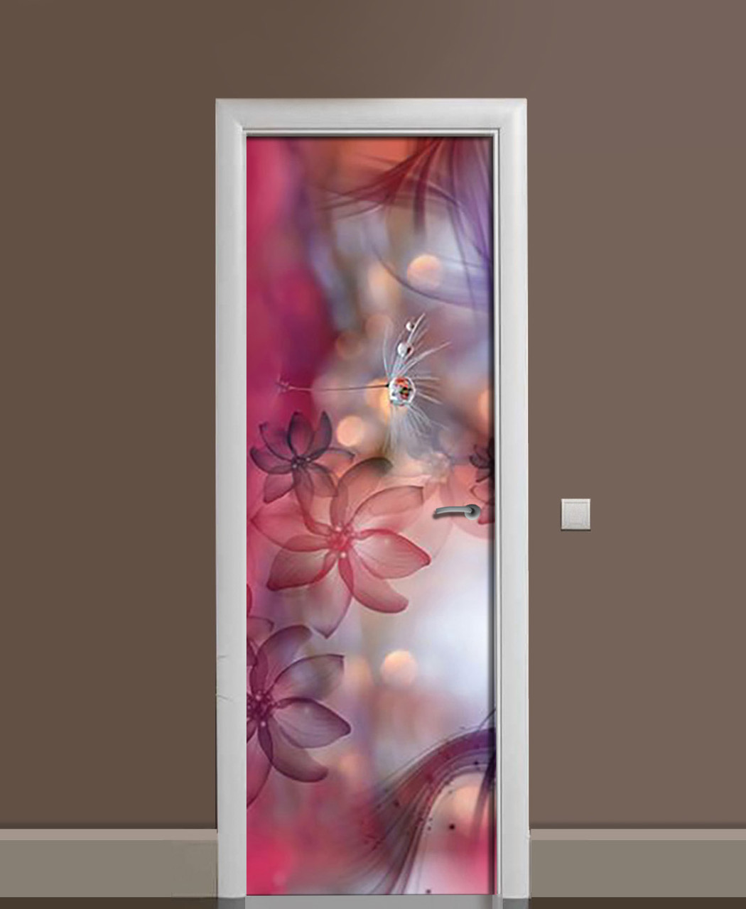 Наклейка 3D на дверь Zatarga "Крепкий сон" виниловая 650х2000 мм