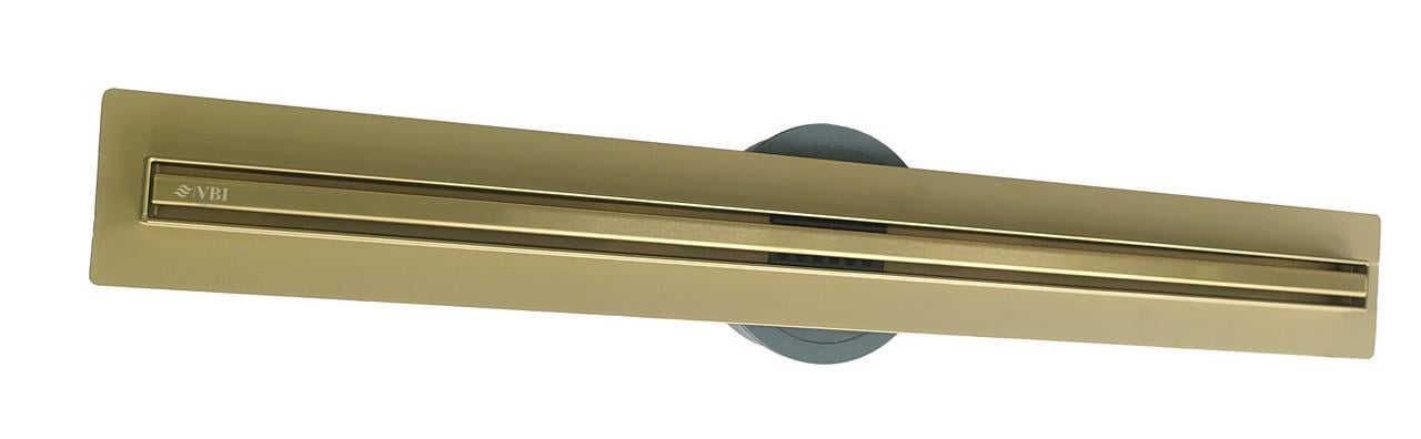 Трап для душа VBI FORT SLIM 60 Brushed gold (2957388343)