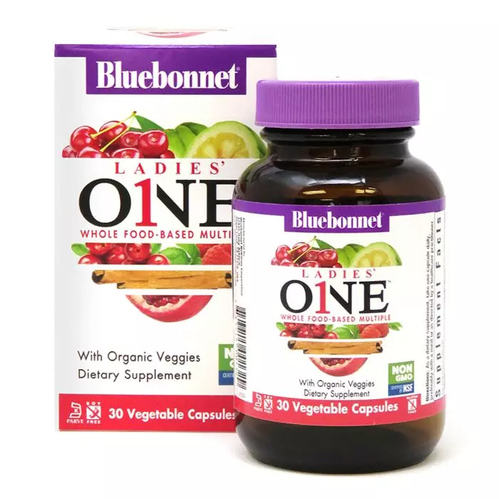 Мультивітаміни жіночі Bluebonnet Nutrition Ladies One 30 рослинних капсул (BLB0132)