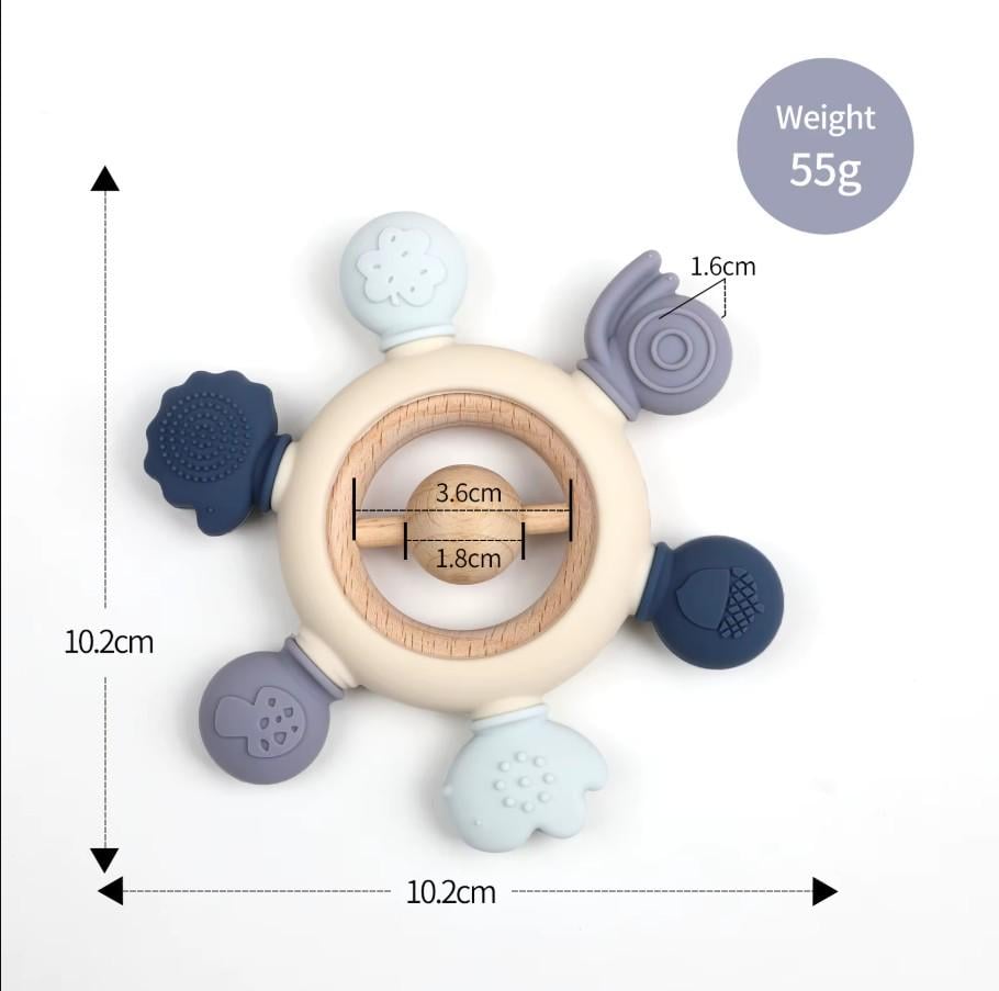 Іграшка-прорізувач ортодонтичний зі знімною насадкою для хлопчика - фото 2 Іграшка-прорізувач ортодонтичний зі знімною насадкою для хлопчика - фото 2