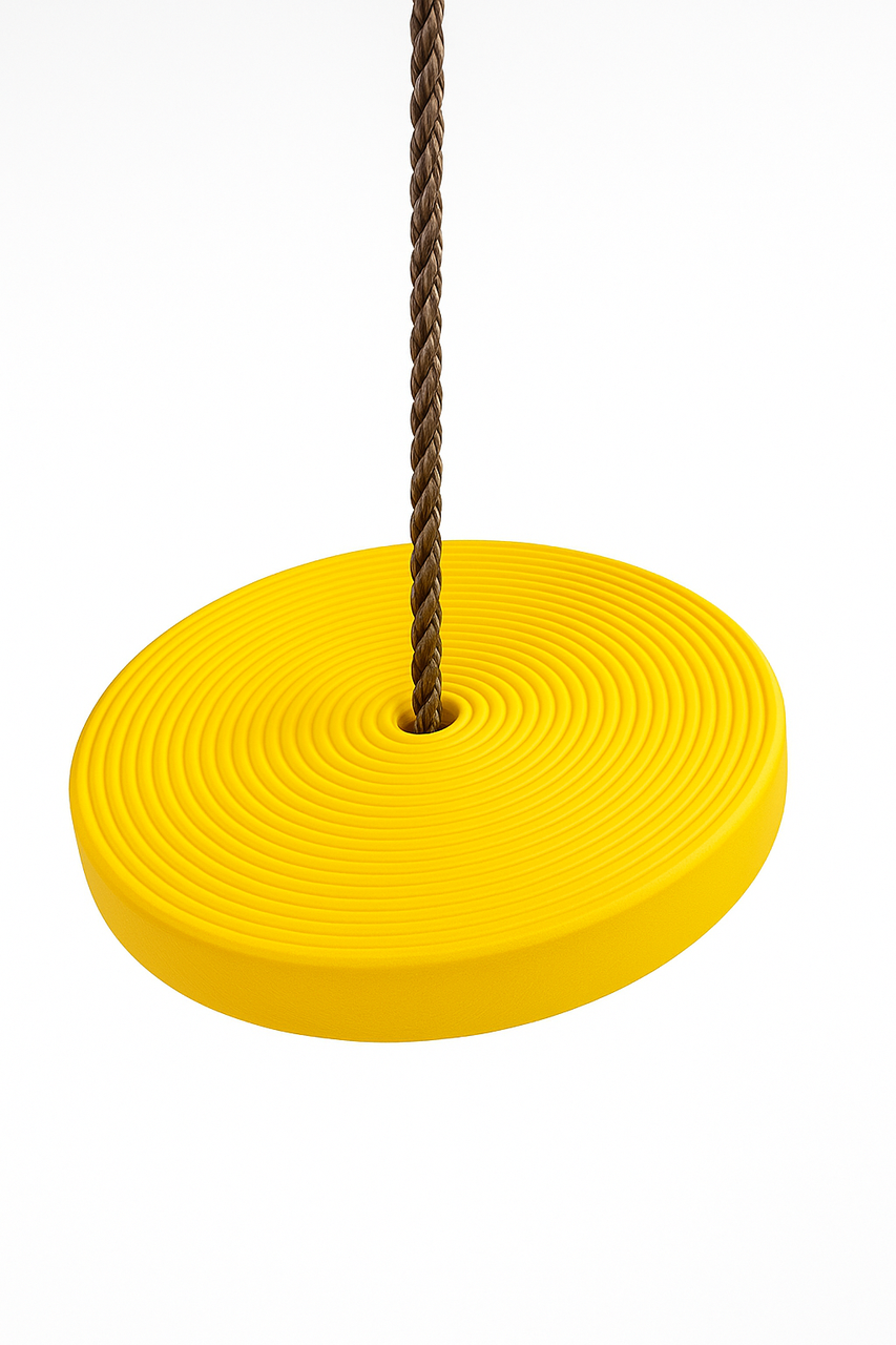 Гойдалка-тарзанка дитяча диск WCG DISK Жовтий (W-115Y)
