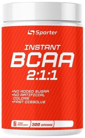 Аминокислоты незаменимые ВСАА с витаминами группы Б Sporter Instant BCAA 2:1:1 Яблоко 300 г