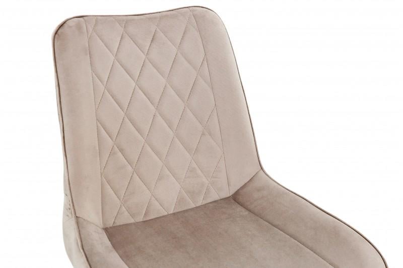 Кухонний стілець Мікс Меблі Korfu велюр Мокрий пісок/Чорний - фото 10