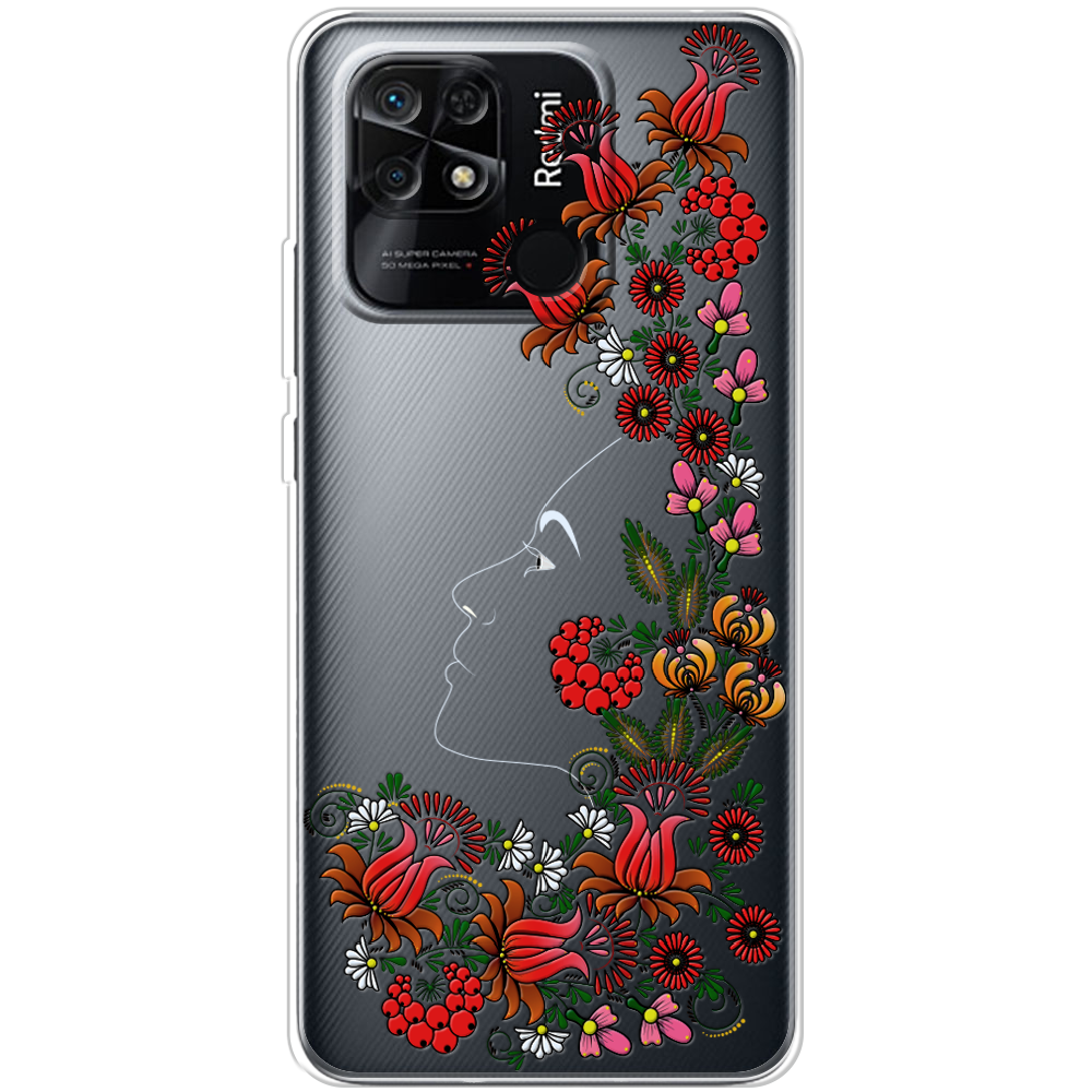 Чехол BoxFace Xiaomi Redmi 10C 3D Ukrainian Muse Прозрачный силикон (44304-bk64-44304)