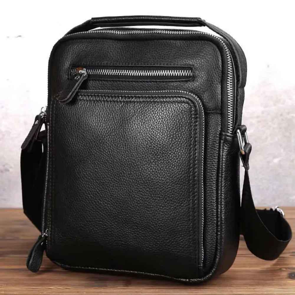 Сумка-барсетка кожаная через плечо Tiding Bag A25-1978C