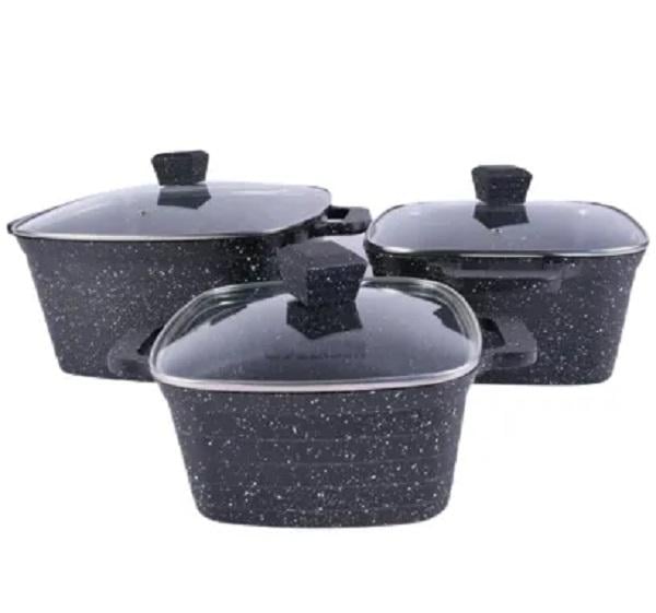 Набор кастрюль BN-367 с мраморным покрытием 6 пр. (9505037)