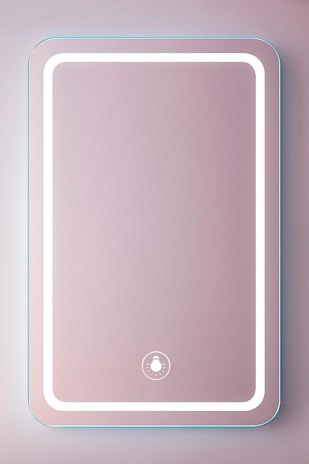 Зеркало с подсветкой BRS LED смарт для ванной комнаты 80х60 см (547396839)