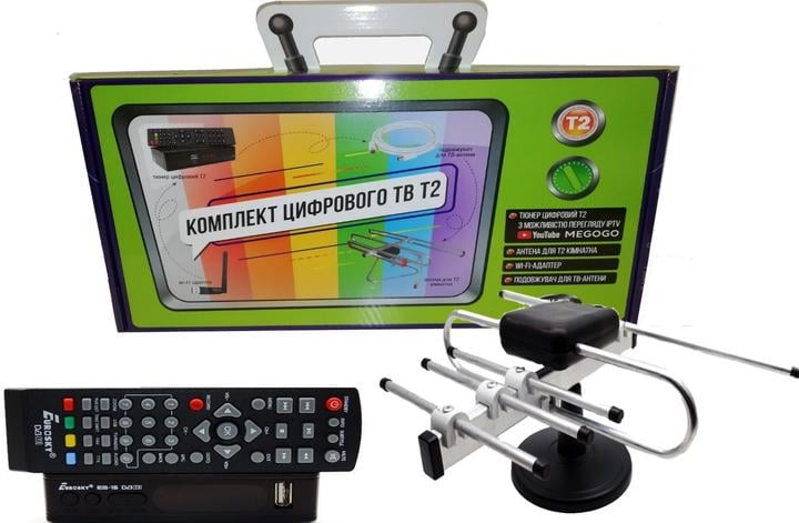 Тюнер DVB-T2/антенна Волна-2