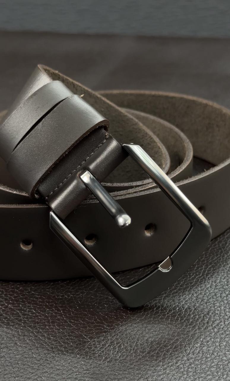 Ремень мужской из натуральной кожи Коричневый (2576234724)