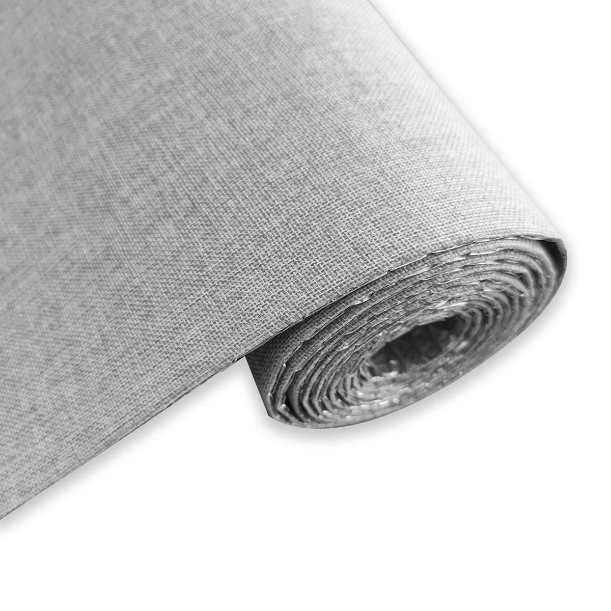 Обои льняные на самоклейке A005 D 0,65х2,8 м х 2 мм Серый