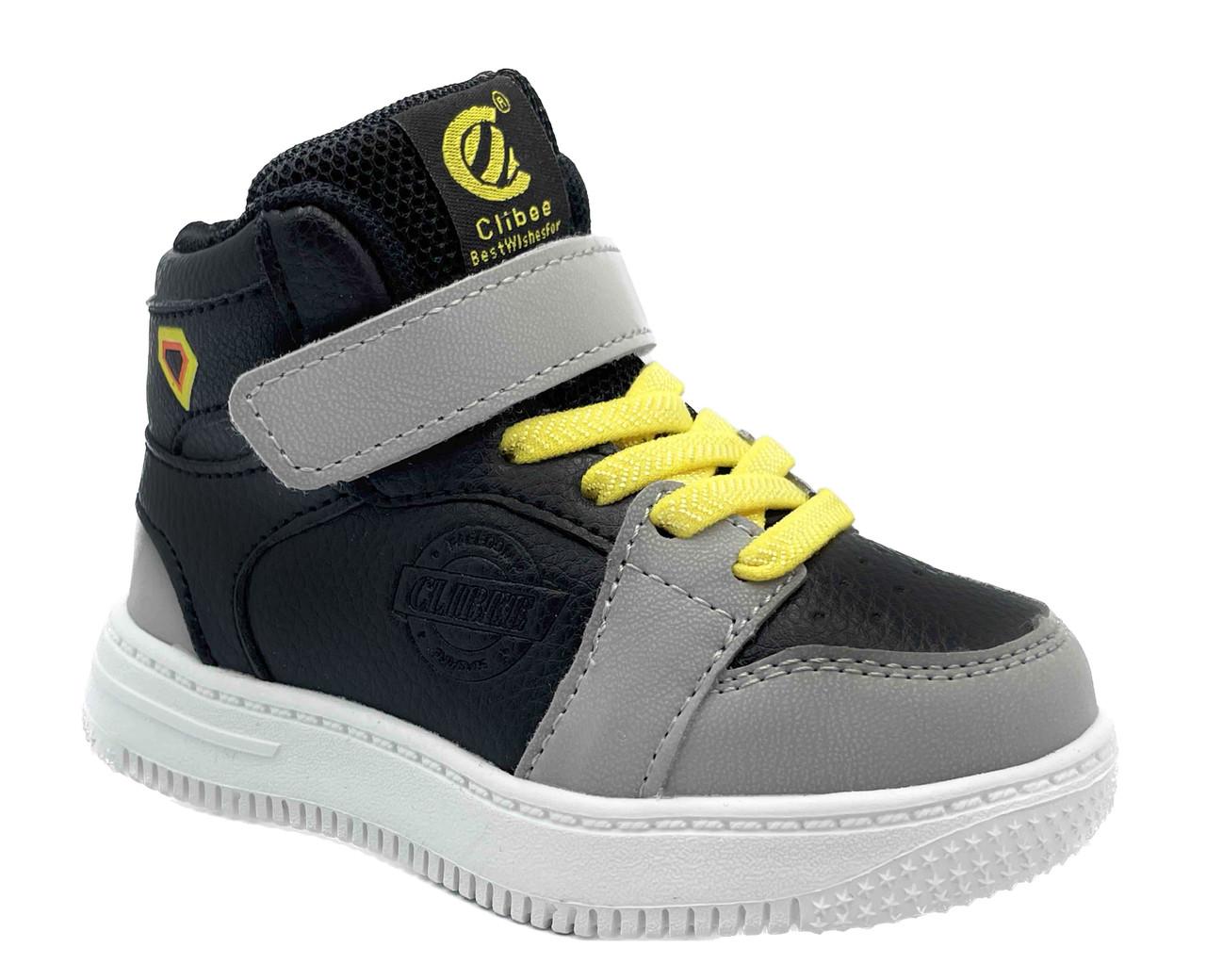 Черевики демісезонні для хлопчиків Clibee H33111/21 р. 21 Чорний