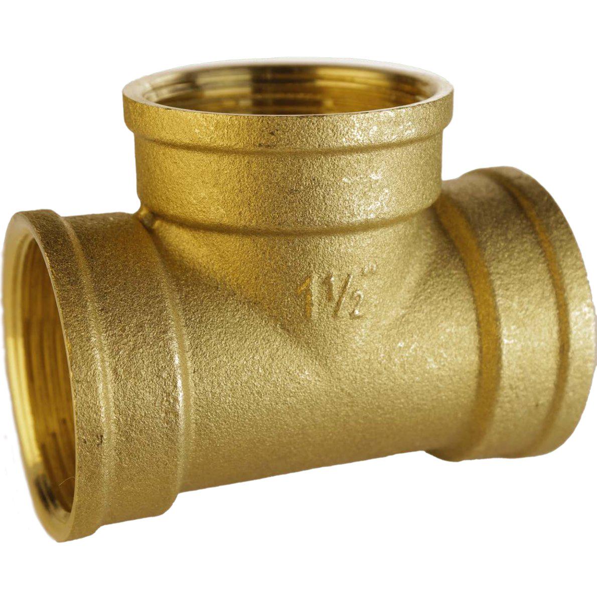 Трійник VA A0207-1А латунний 1 1/2х1 1/2х1 1/2" (000012581) Трійник VA A0207-1А латунний 1 1/2х1 1/2х1 1/2" (000012581)