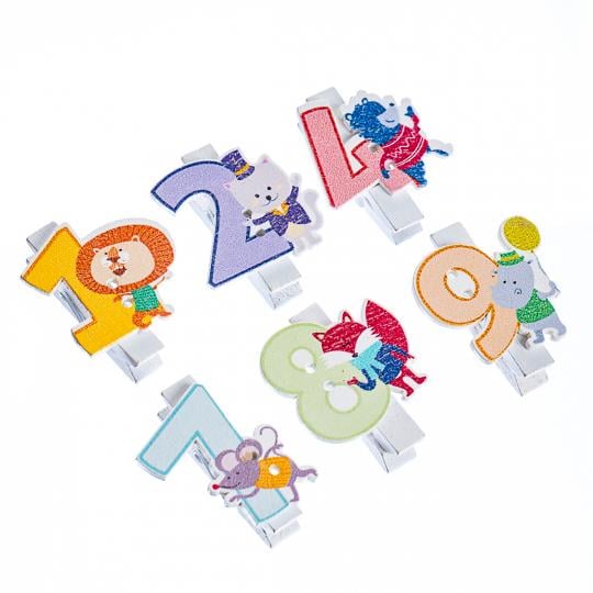 Набор прищепок Цифры 3 шт. (0465j/B)