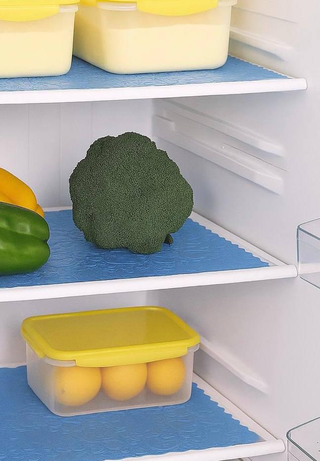 Набір килимків на полички у холодильник 4 шт. Блакитний (0546fd4a) - фото 2 Набір килимків на полички у холодильник 4 шт. Блакитний (0546fd4a) - фото 2