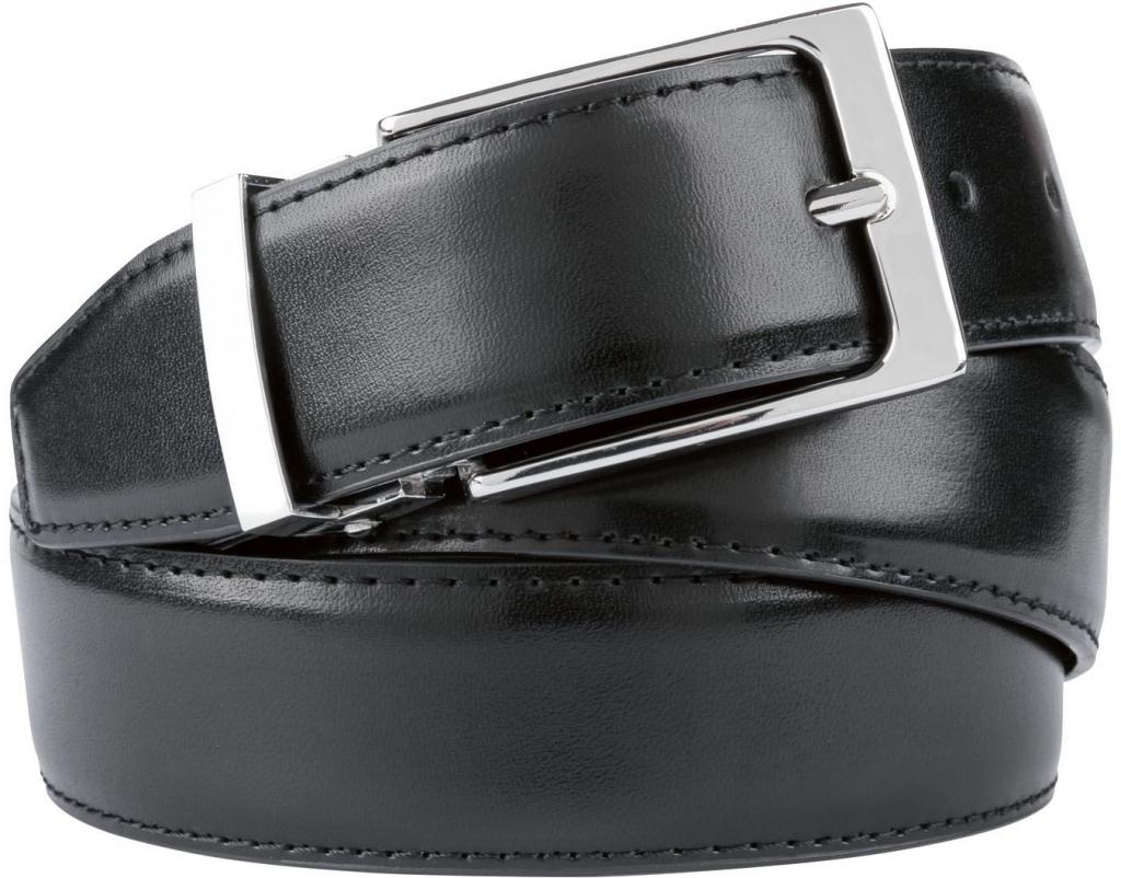 Мужской ремень кожаный Livergy Черный (IAN336151 black)