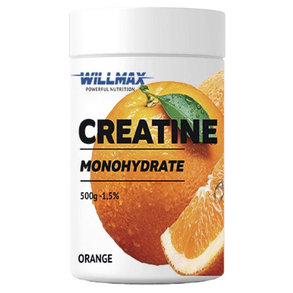 Креатин моногидрат Willmax Creatine Monohydrate 500 г 100 порций Orange (000021890)
