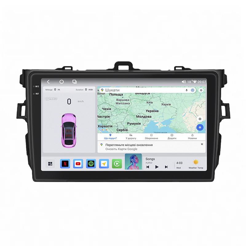 Автомагнитола для Toyota Corolla X E140 E150 2006 9" 4/64 QLED CarPlay 4G Wi-Fi GPS 360