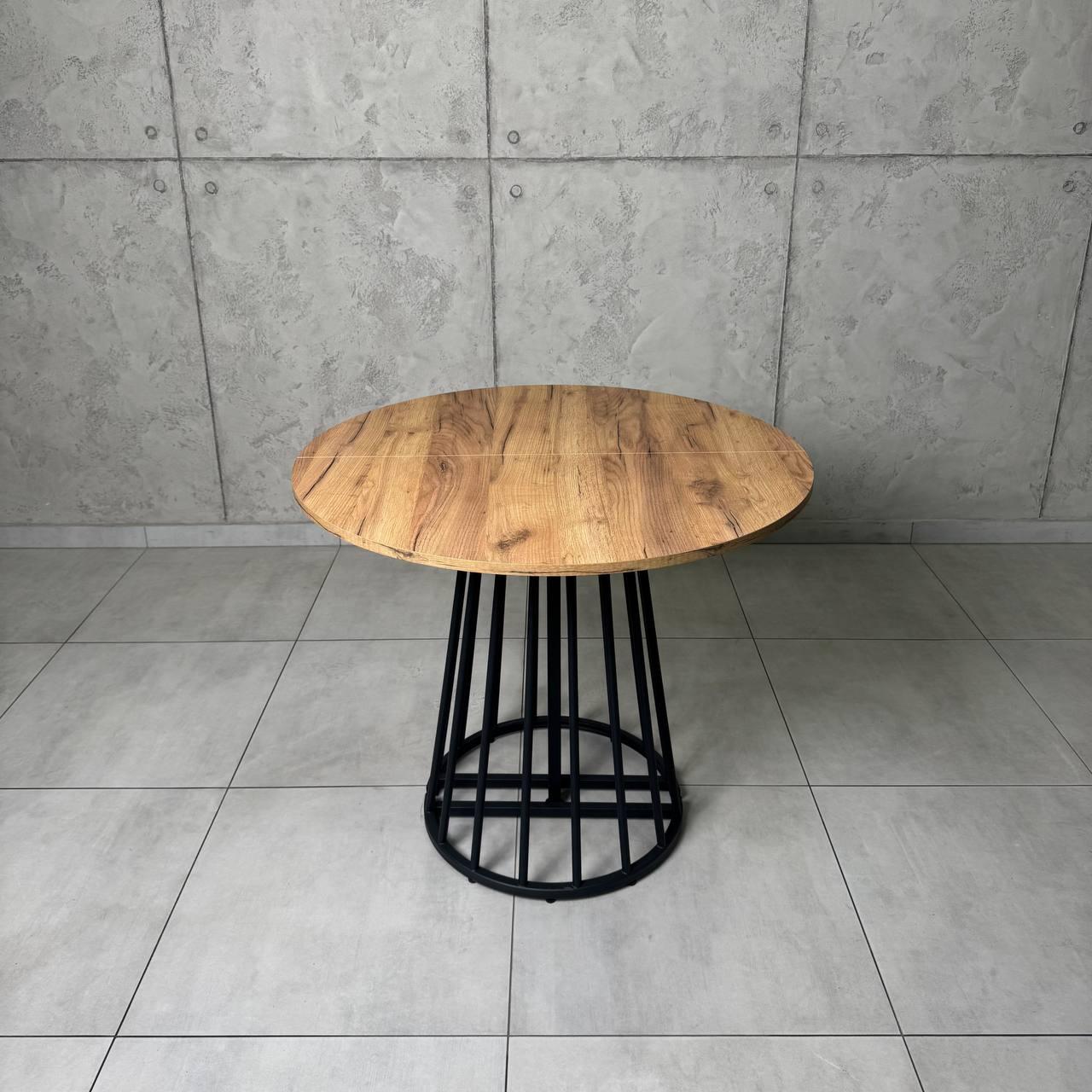 Стол кухонный раздвижной круглый Grace 2,9 м УТП028007 Loft Дуб Крафт золотой/Черный мат - фото 2 Стол кухонный раздвижной круглый Grace 2,9 м УТП028007 Loft Дуб Крафт золотой/Черный мат - фото 2