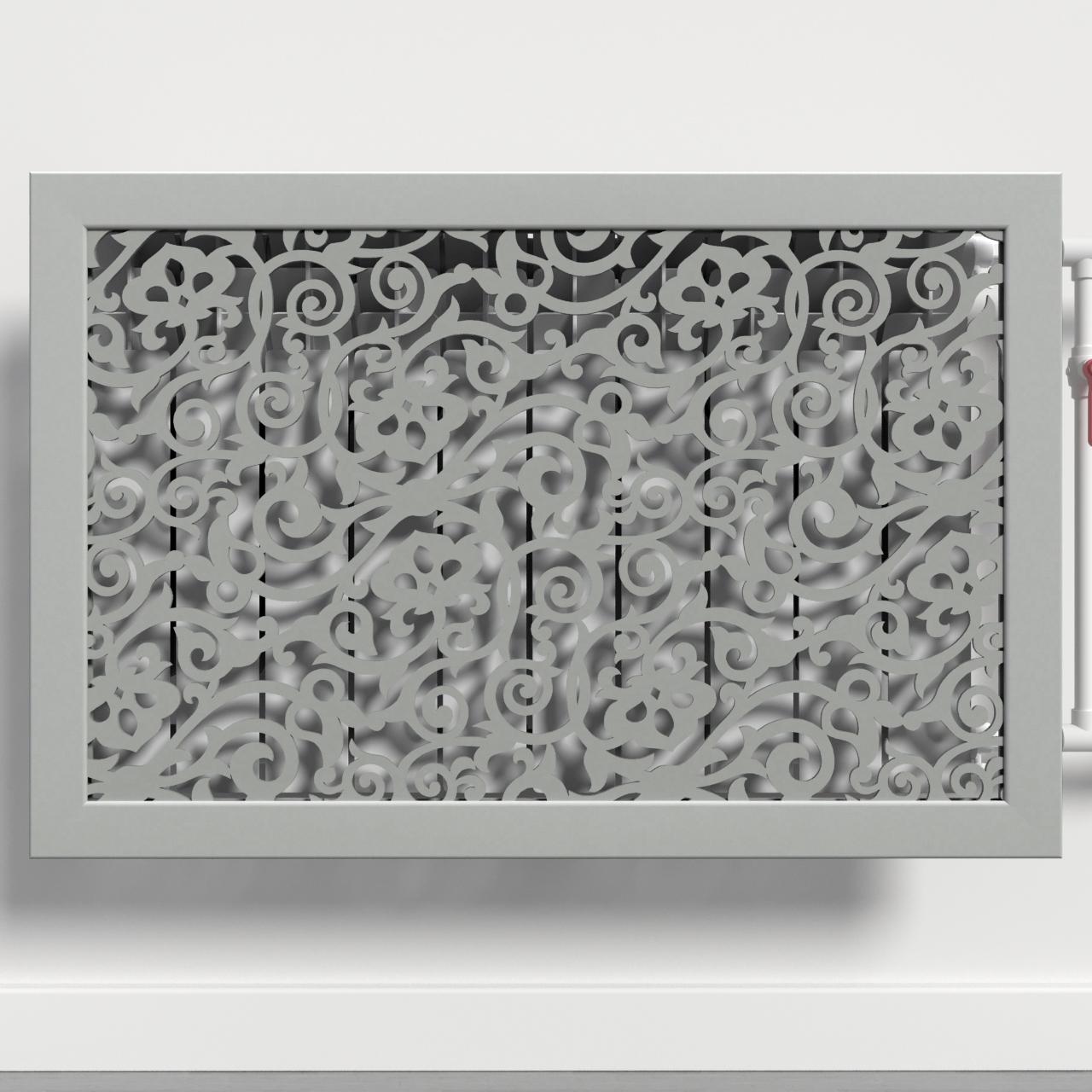 Решетка-экран на батарею SMARTWOOD 900 мм Серый Бетон (R20593109)