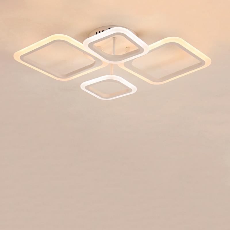 Люстра потолочная LED Light House SRS-16273 66W смарт светодиодная с пультом Белый