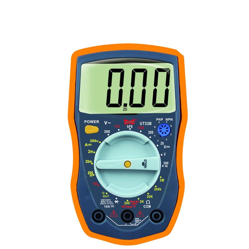 Мультиметр цифровой HAOYUE UT33 V 6F22 2 щупа с генератором импульсов (28100249)